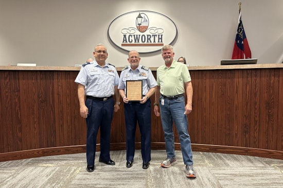 Acworth City Council Honors Coast Guard Auxiliary with Proclamation During National Safe Boating Week