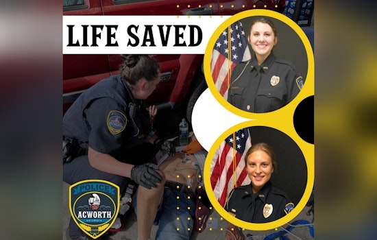 Acworth Police Officers Lauded for Quick Action to Save Man at Local Gas Station