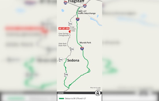 ADOT Announces Daytime Closures of SR 89A in Oak Creek Canyon for Rockfall Mitigation