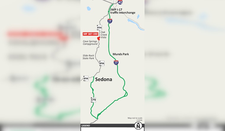 ADOT Announces Daytime Closures of SR 89A in Oak Creek Canyon for Rockfall Mitigation