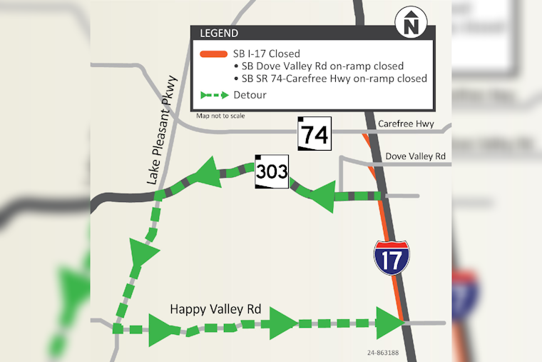 ADOT Announces Southbound I-17 Closure for Pavement Improvements in Phoenix Area