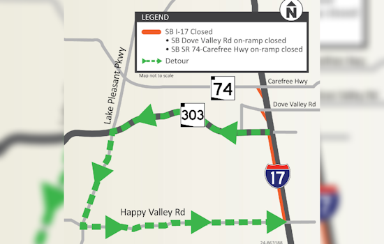 ADOT Announces Southbound I-17 Closure for Pavement Improvements in Phoenix Area