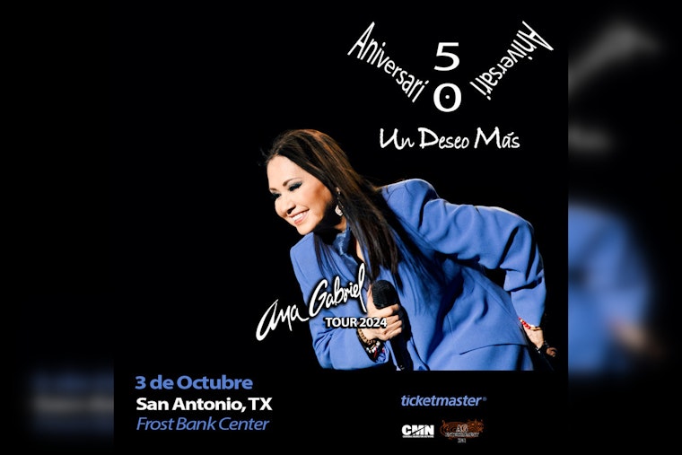 Ana Gabriel to Stir San Antonio with 'Un Deseo Mas Tour' at Frost Bank Center