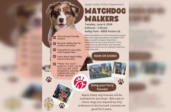 Apple Valley Police Department Hosts "Watchdog Walkers" Event to Boost Community Vigilance