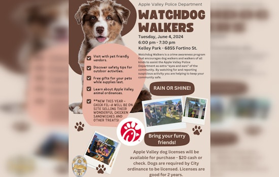 Apple Valley Police Department Hosts "Watchdog Walkers" Event to Boost Community Vigilance