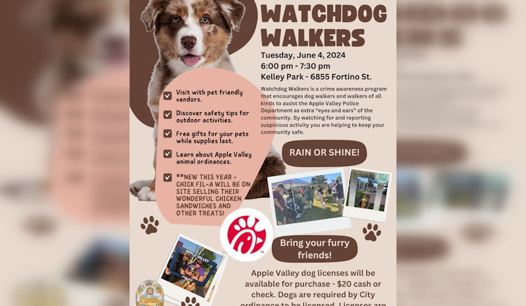 Apple Valley Police Department Hosts "Watchdog Walkers" Event to Boost Community Vigilance