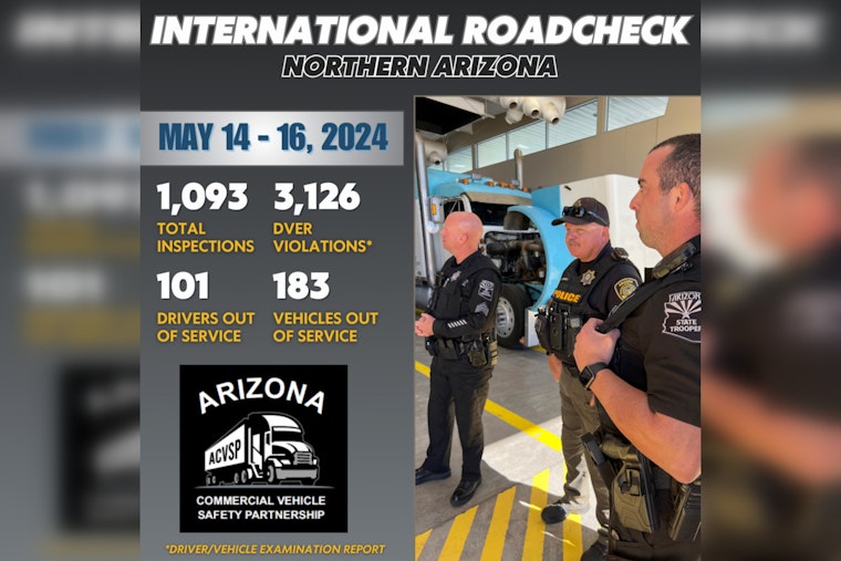 Arizona Law Enforcement Ramps Up Road Safety with "International Roadcheck" in Northern Highways