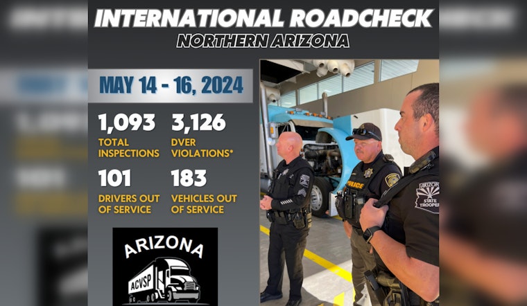 Arizona Law Enforcement Ramps Up Road Safety with "International Roadcheck" in Northern Highways