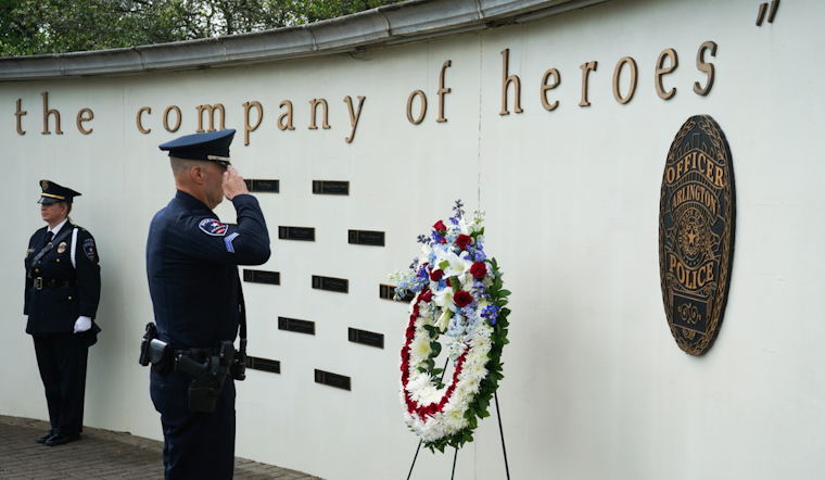 Arlington Police Department Honors Fallen Officer Darrin McMichael at Heroes Park Memorial Ceremony