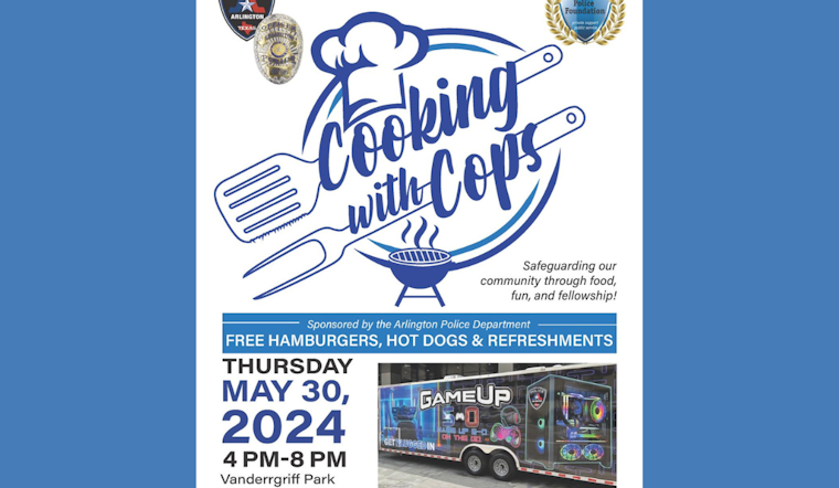 Arlington Police to Serve Up Smiles with "Cooking with Cops" Event at Vandergriff Park