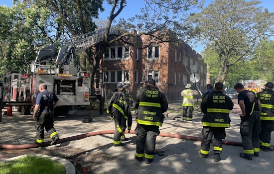 Auburn Gresham's Historic Building Engulfed in Flames, Collapses; One Injured, Families Displaced