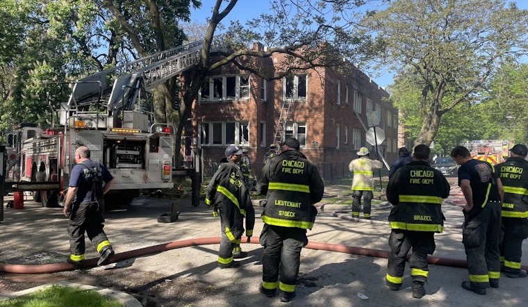 Auburn Gresham's Historic Building Engulfed in Flames, Collapses; One Injured, Families Displaced