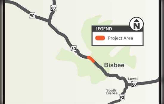 Bisbee's State Route 80 Boasts Enhanced Safety with LED Lighting and New Bike Lanes Near Mule Pass Tunnel