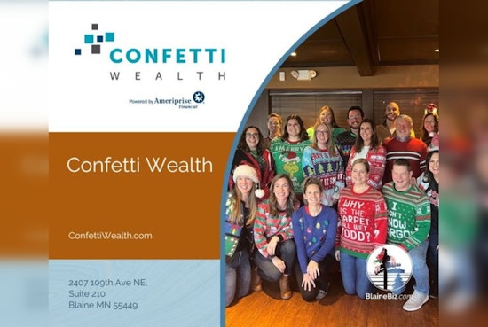 Blaine Celebrates Confetti Wealth's Role in Personalized Financial Planning During Small Business Month