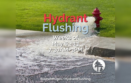 Blaine Public Works Schedules Hydrant Flushing May 13, Residents Warned of Potential Water Discoloration