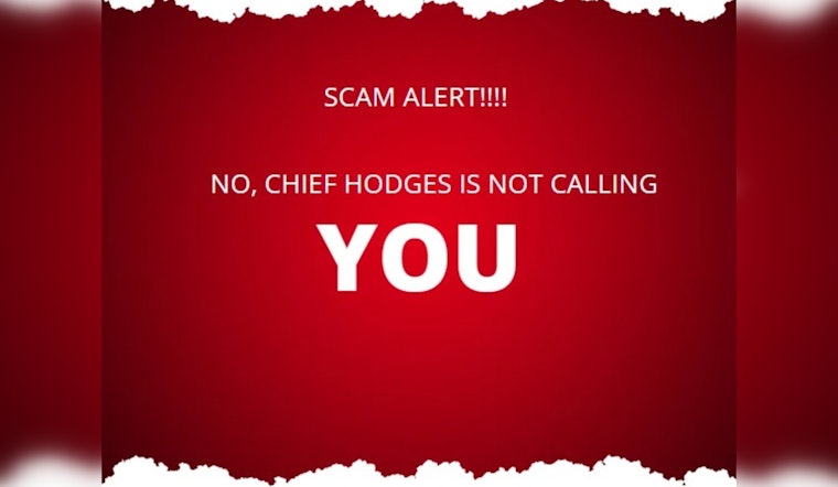 Bloomington PD Alerts Residents to Scam Calls Falsely Claiming to Be Chief Hodges