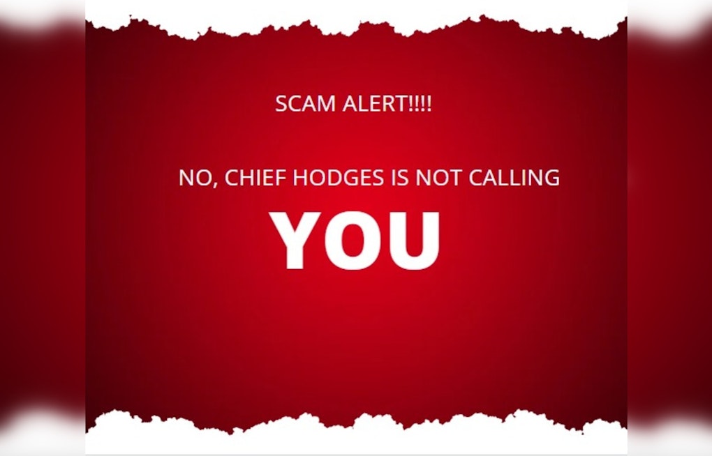 Bloomington PD Alerts Residents to Scam Calls Falsely Claiming to Be Chief Hodges