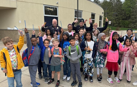 Bloomington Police Bond with Local Youth through Elementary School Pencil Handouts