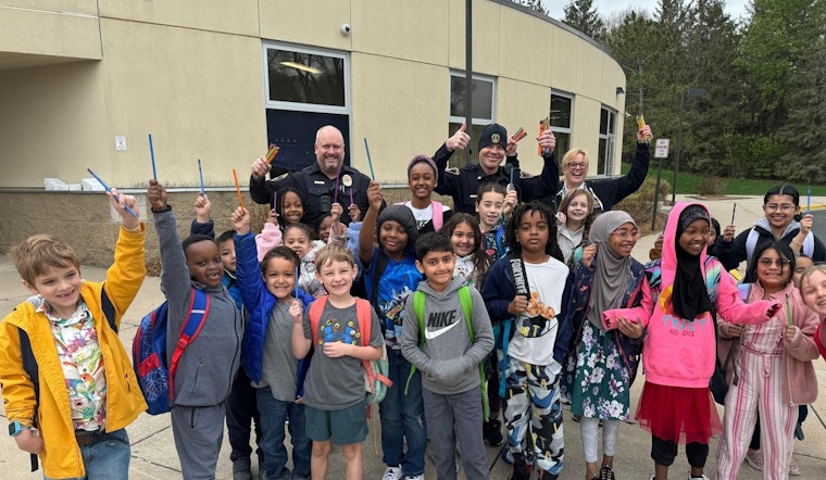 Bloomington Police Bond with Local Youth through Elementary School Pencil Handouts
