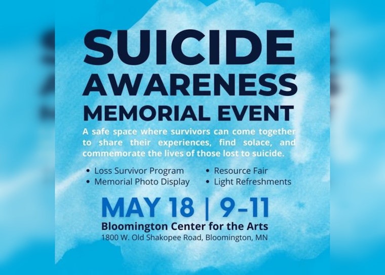 Bloomington to Embrace Healing with Suicide Awareness Memorial Event