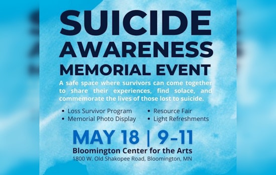 Bloomington to Embrace Healing with Suicide Awareness Memorial Event