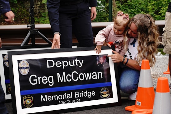 Blount County Dedicates Bridge in Honor of Fallen Deputy Greg McCowan in Friendsville