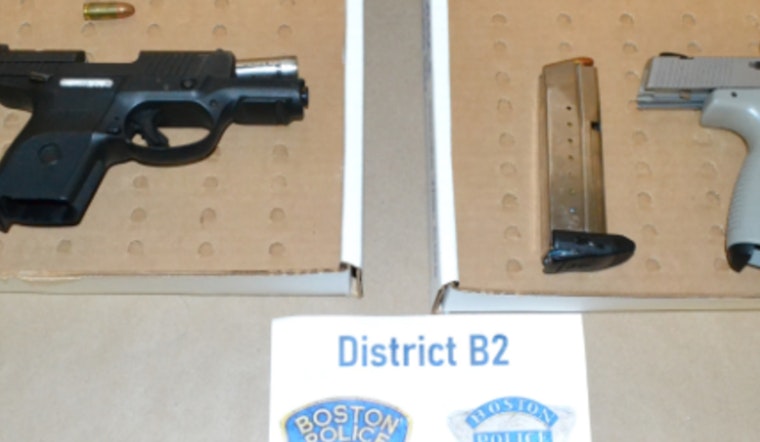 Boston Police Arrest Two Men, Seize Illegally Modified Handguns After Roxbury Traffic Stop
