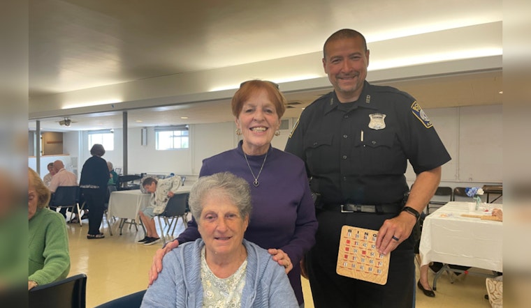 Boston Police Officers Serve Smiles and Lunch to Seniors at St. John Parish Community Event