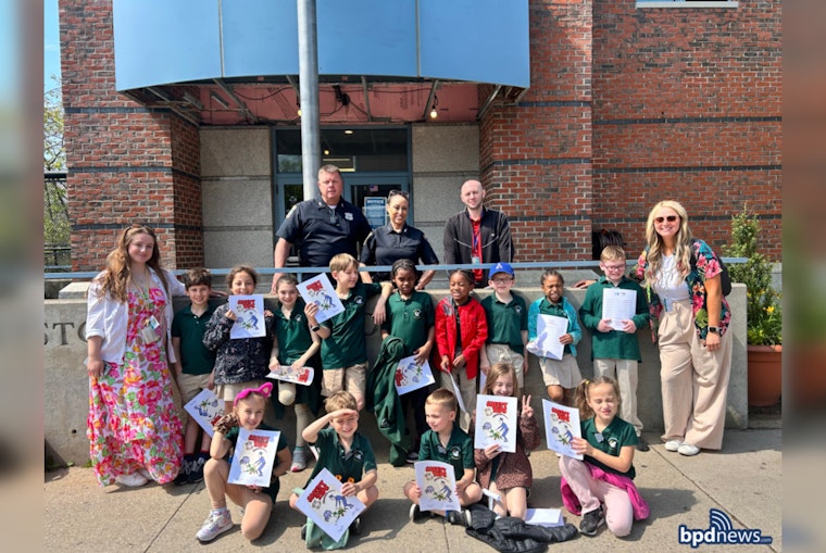 Boston Police Open Doors to St. Peter Academy Students for Insightful Station Tour
