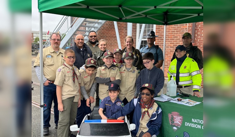 Boston Police Partner with National Park Service for Child Car Seat Safety Event at Charlestown Navy Yard