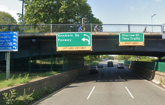 Boston's Storrow Drive Westbound Shut as Tractor Trailer Collides with Bowker Overpass