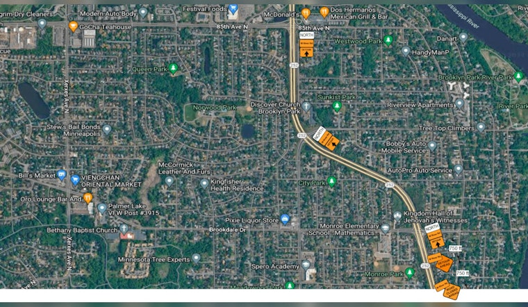Brooklyn Park's West River Road Closure Leads to Major Northbound Detour Amid Roadworks