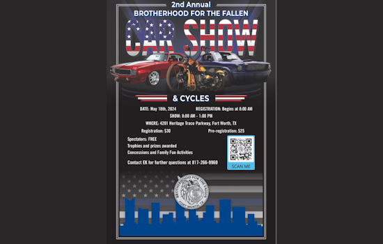 Brotherhood For The Fallen Memorial Car Show Returns to Haltom City Honoring Heroes