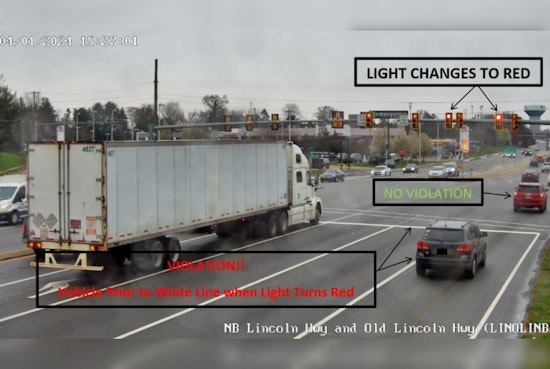 Bucks County Launches Video Red-Light Enforcement, 5,200 Warnings Issued in Bensalem