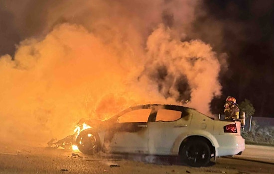Bystanders Rescue Driver from Fiery Wreck on I-95 in Delray Beach