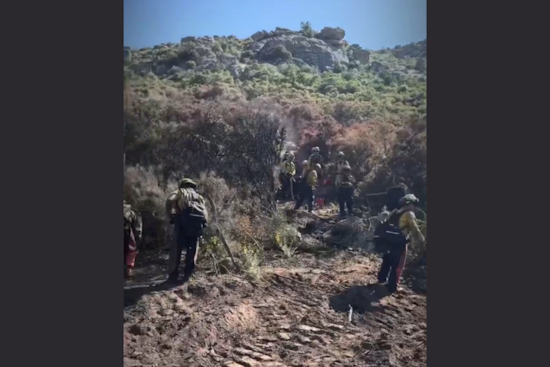 Cal Fire San Diego and Partners Quickly Contain Brush Fire Near Lake Morena to 5.28 Acres