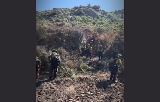 Cal Fire San Diego and Partners Quickly Contain Brush Fire Near Lake Morena to 5.28 Acres