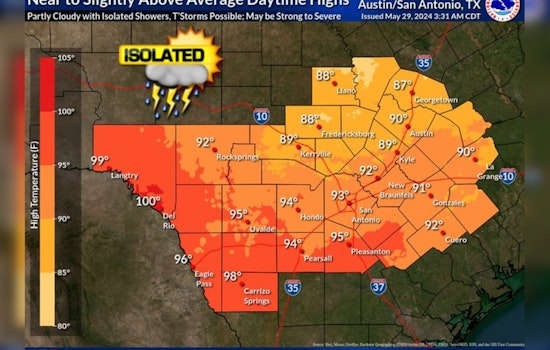 Calmer Weather Expected in Austin Following Overnight Thunderstorms, Storm Risks Linger Through Week