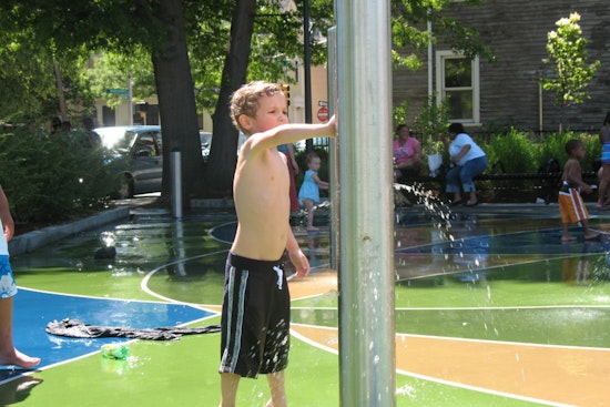 Cambridge Parks Activate Splash Pads for Children to Cool Off During Summer Heat