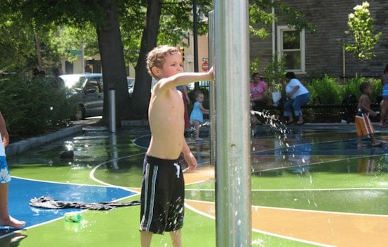 Cambridge Parks Activate Splash Pads for Children to Cool Off During Summer Heat