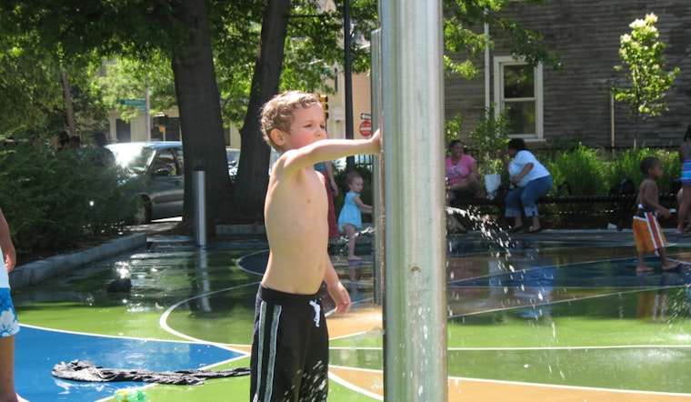 Cambridge Parks Activate Splash Pads for Children to Cool Off During Summer Heat