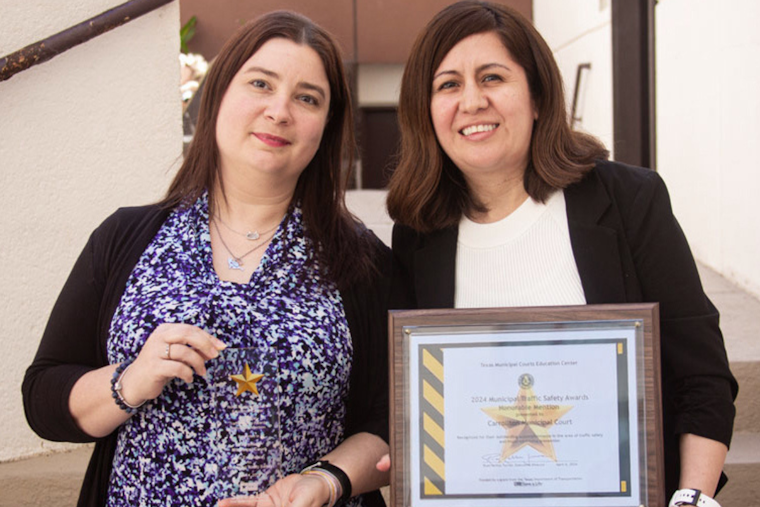 Carrollton's Municipal Court Earns Honorable Mention for Traffic Safety Efforts from TMCEC