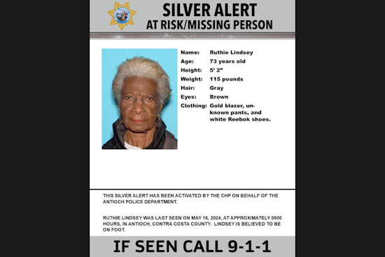 CHP Issues Silver Alert for Missing 73-Year-Old Woman in Antioch, Contra Costa County