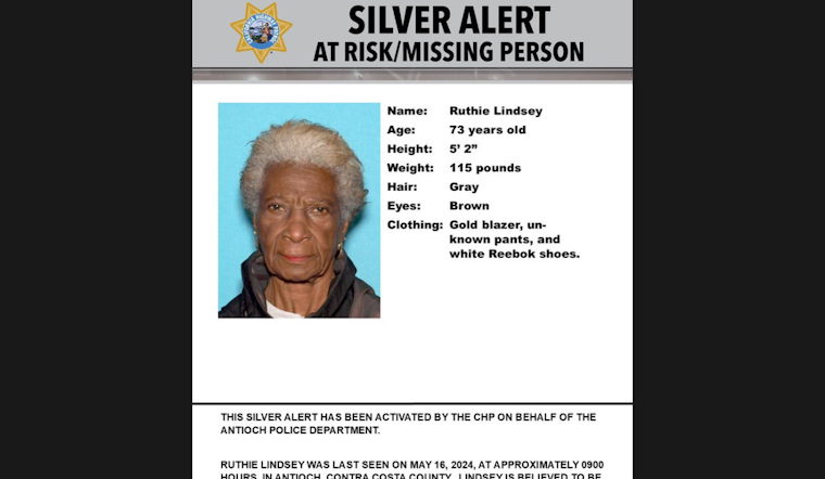 CHP Issues Silver Alert for Missing 73-Year-Old Woman in Antioch, Contra Costa County