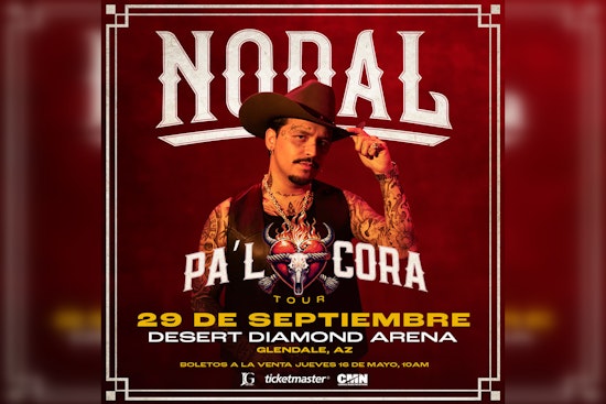 Christian Nodal Brings 'Pa’l Cora Tour' to Desert Diamond Arena in Glendale This September