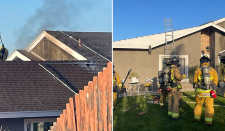Chula Vista Family and Dog Displaced as Fire Department Quells Attic Blaze