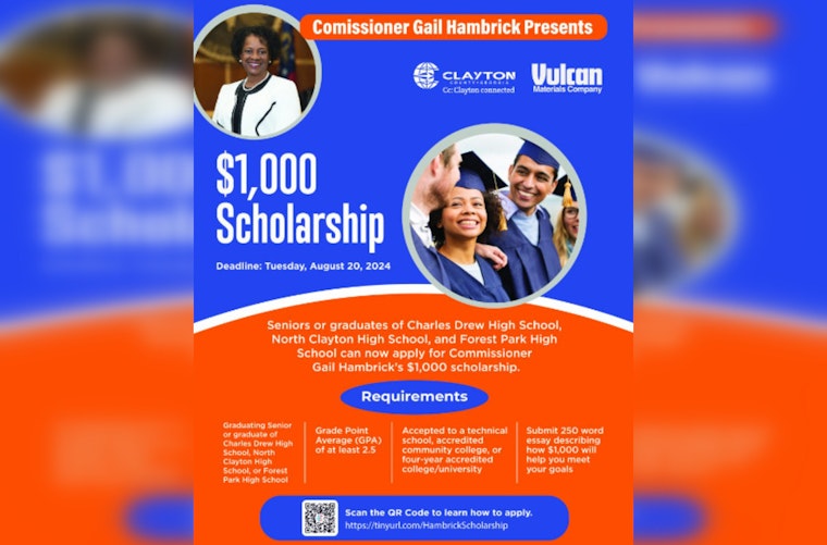 Clayton County Commissioner Gail Hambrick Offers $1,000 Scholarships to Local High School Seniors