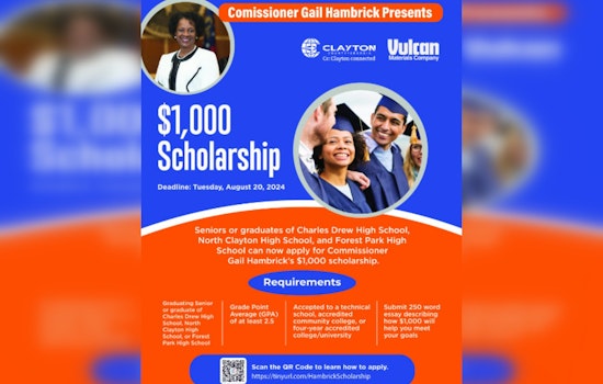 Clayton County Commissioner Gail Hambrick Offers $1,000 Scholarships to Local High School Seniors