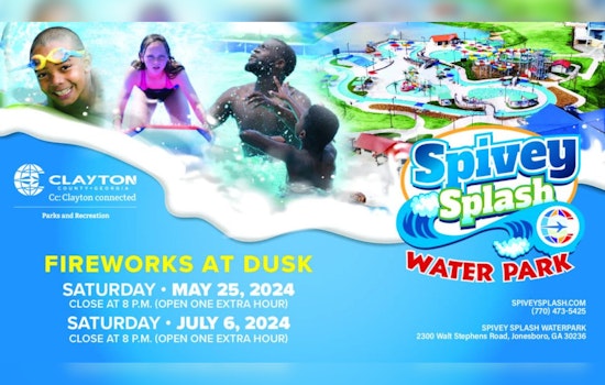 Clayton County Lights Up Summer Nights with Firework Shows at Spivey Splash Water Park