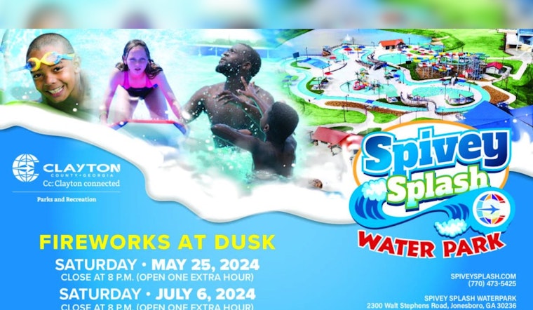Clayton County Lights Up Summer Nights with Firework Shows at Spivey Splash Water Park